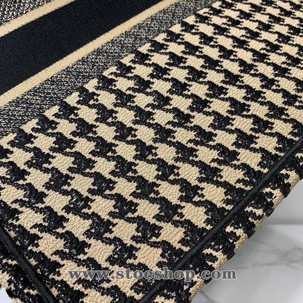 時尚a貨DIOR全新千鳥格DiorM1286【Dior Book Tote】高級定制系列刺繡帆布手提包blpj12332 6 時尚a貨DIOR全新千鳥格DiorM1286【Dior Book Tote】高級定制系列刺繡帆布手提包blpj12332