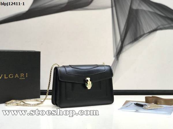 高仿包BVLGARI新款標誌性 Serpenti Forever 迷你蛇頭包B288113進口義大利小牛皮淺金鍍金黃銅經典蛇頭搭扣blpj12411