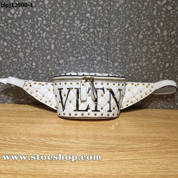 原單1：1Valentino彩印華倫天奴小羊皮腰包0462Garavani Free Rockstud Spike 軟質小羊皮腰包絎縫小羊皮製造blpj12500