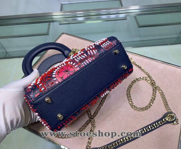 高仿名牌包DIORLady Dior三格刺繡桃紅獅子迷你手袋blpj12551 4 高仿名牌包DIORLady Dior三格刺繡桃紅獅子迷你手袋blpj12551