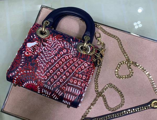 高仿名牌包DIORLady Dior三格刺繡桃紅獅子迷你手袋blpj12551 9 高仿名牌包DIORLady Dior三格刺繡桃紅獅子迷你手袋blpj12551