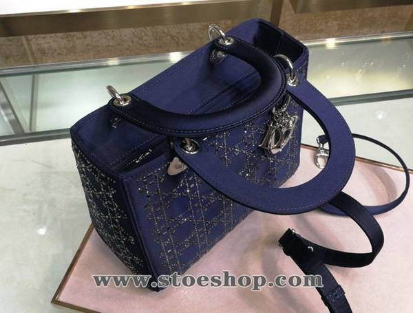 時尚a貨DIORLady Dior 五格絲綢燙鑽緞面鑲鑽戴妃包blpj12558 6 時尚a貨DIORLady Dior 五格絲綢燙鑽緞面鑲鑽戴妃包blpj12558