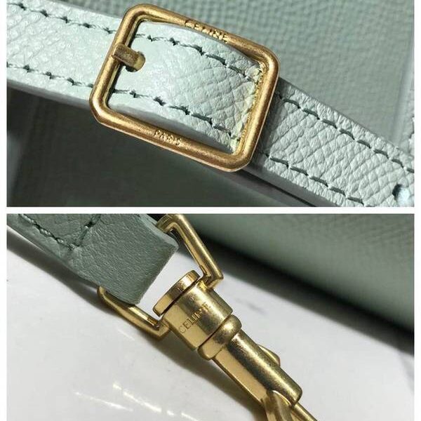 A貨1：1celine升級版高訂制 Nanobelt小號鯰魚包CL189003義大利進口手掌紋牛皮搭配內裏磨砂皮手拎斜挎單肩blpj12634