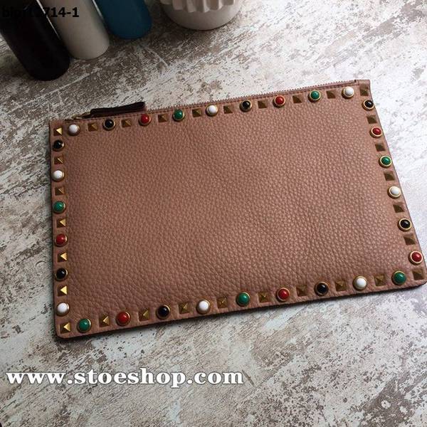 高仿精品推薦Valentino華倫天奴專櫃 Rockstud 超手包進口自然摔紋blpj12714