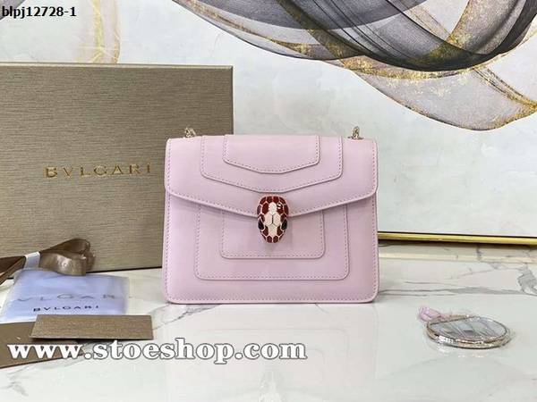 奢侈品高仿BVLGARISerpenti Forever 斜挎包白瑪瑙色光滑小牛皮blpj12728