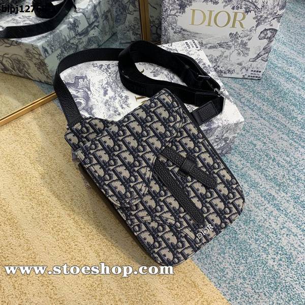 高仿DIOR男女通用Dior Oblique提花圖案馬鞍斜挎包blpj12768