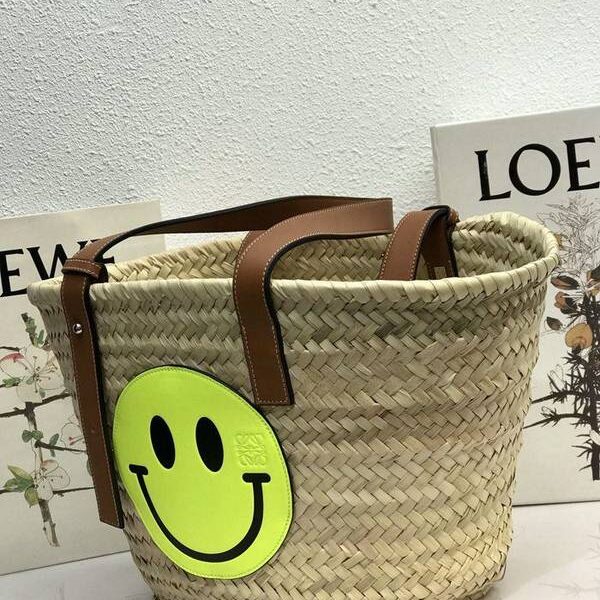 頂級1：1celineSmiley 小黃人笑臉包菜籃子正宗馬來西亞棕櫚葉blpj12771