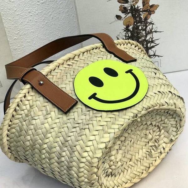 奢侈品celineSmiley 小黃人笑臉包菜籃子正宗馬來西亞棕櫚葉blpj12772