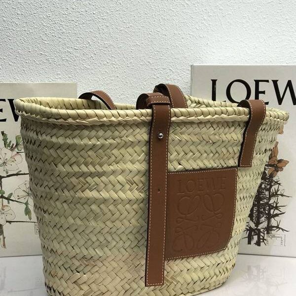頂級高仿LOEWELoewe草編菜籃子馬來西亞棕櫚葉blpj12774