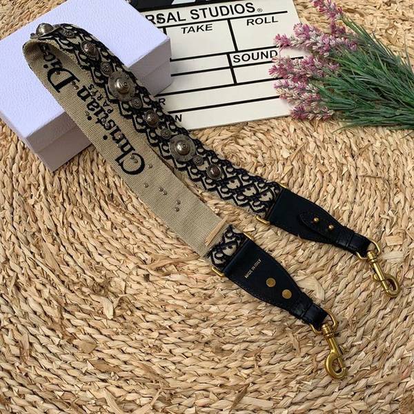 經典款A貨DIOR【羅馬肩帶藍色皮】 白色和黑色刺繡帆布寬肩帶blpj12842 5 經典款A貨DIOR【羅馬肩帶藍色皮】 白色和黑色刺繡帆布寬肩帶blpj12842