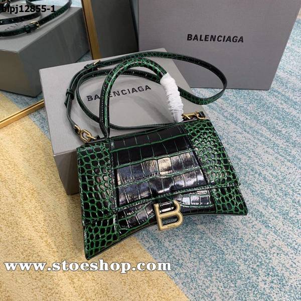 原單複製balenciaga鱷魚紋沙漏包Hourglass鱷魚紋沙漏包牛皮質感blpj12855