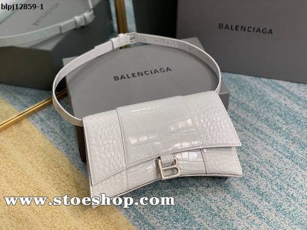 A貨原單balenciaga沙漏腰包Hourglass鱷魚紋沙漏腰包/單肩包blpj12859
