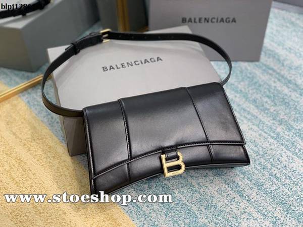 a貨高仿balenciaga沙漏腰包Hourglass鱷魚紋沙漏腰包/單肩包blpj12861