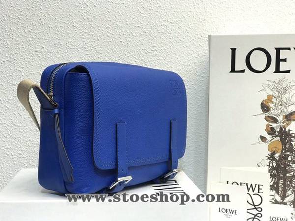 高仿包LOEWE藍色military messenger XS小號郵差包進口荔枝紋小皮blpj12879 2 高仿包LOEWE藍色military messenger XS小號郵差包進口荔枝紋小皮blpj12879