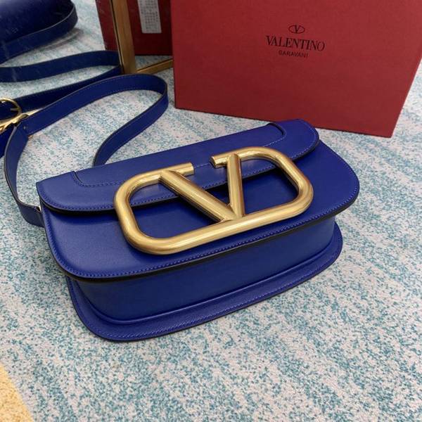 頂級原單Valentino陶藍色金扣風琴包 Valentino Garavani MAXI 2020款金屬LOGO小牛皮斜挎包blpj12888 9 頂級原單Valentino陶藍色金扣風琴包 Valentino Garavani MAXI 2020款金屬LOGO小牛皮斜挎包blpj12888