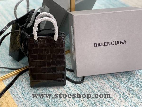 原單1:1balenciaga鱷魚紋牛皮購物手機包blpj12907 2 原單1:1balenciaga鱷魚紋牛皮購物手機包blpj12907