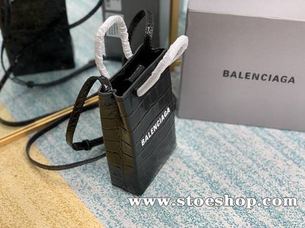 原單1:1balenciaga鱷魚紋牛皮購物手機包blpj12907 3 原單1:1balenciaga鱷魚紋牛皮購物手機包blpj12907
