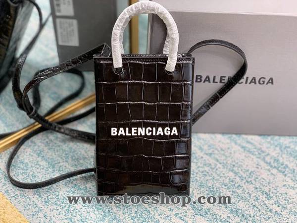 原單1:1balenciaga鱷魚紋牛皮購物手機包blpj12907 4 原單1:1balenciaga鱷魚紋牛皮購物手機包blpj12907