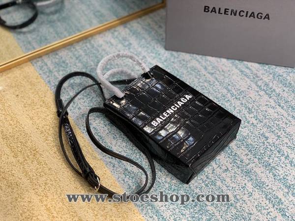 原單1:1balenciaga鱷魚紋牛皮購物手機包blpj12907 6 原單1:1balenciaga鱷魚紋牛皮購物手機包blpj12907
