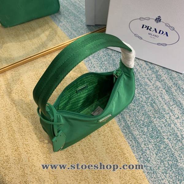 奢侈品prada竹子綠Prada 爆款Hobo腋下包blpj12998 6 奢侈品prada竹子綠Prada 爆款Hobo腋下包blpj12998