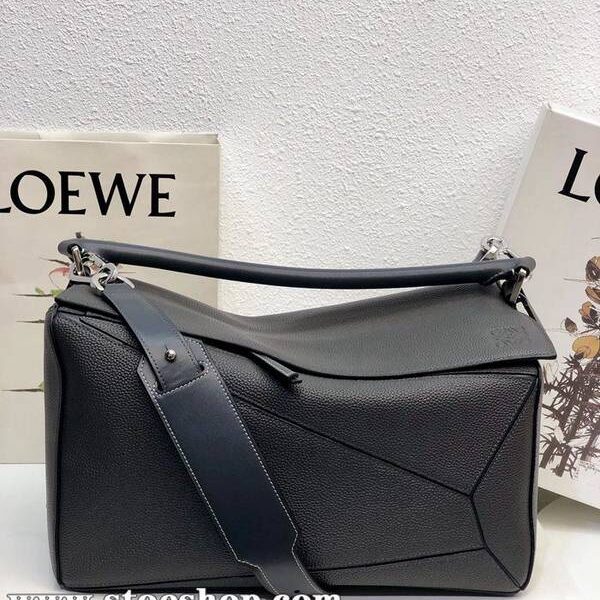 高仿精品推薦LOEWE羅意威櫃專爆款Puzzle幾何包荔枝紋男女通用進口西班牙小牛皮blpj13008