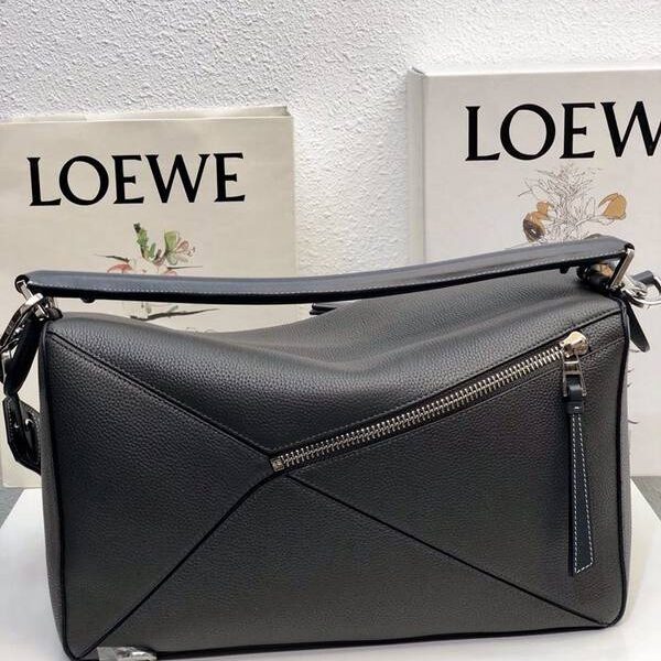 高仿精品推薦LOEWE羅意威櫃專爆款Puzzle幾何包荔枝紋男女通用進口西班牙小牛皮blpj13008