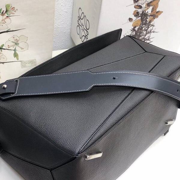 高仿精品推薦LOEWE羅意威櫃專爆款Puzzle幾何包荔枝紋男女通用進口西班牙小牛皮blpj13008