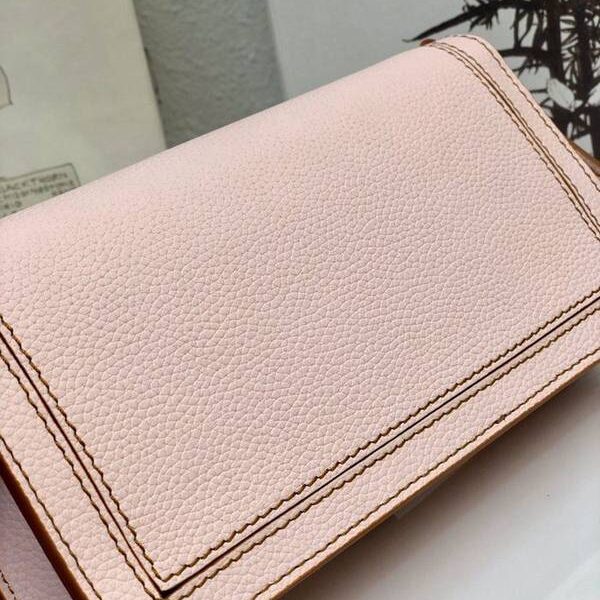 頂級1：1LOEWEBarcelona bag冰粉柔軟珠地小牛皮搭配經典撞色小牛皮blpj13028
