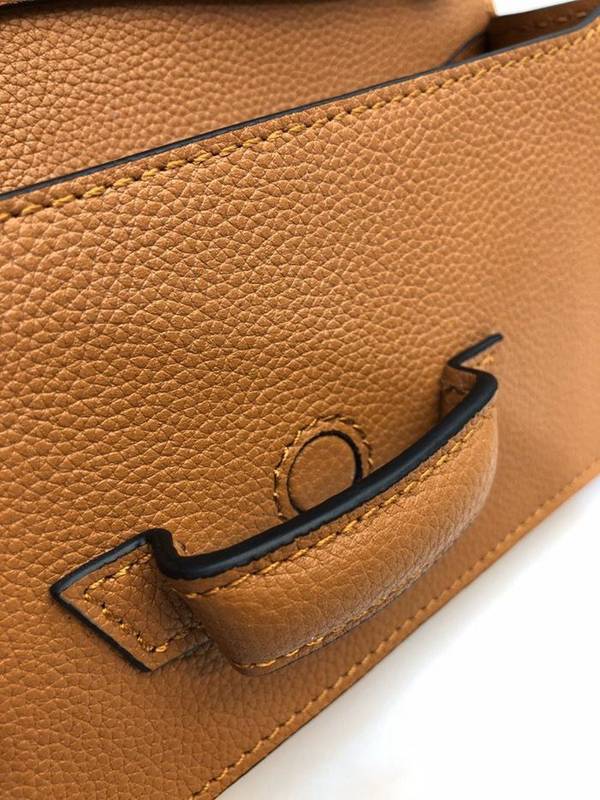竭誠精品LOEWEBarcelona bag 棕色柔軟珠地小牛皮搭配經典撞色小牛皮blpj13030 5 竭誠精品LOEWEBarcelona bag 棕色柔軟珠地小牛皮搭配經典撞色小牛皮blpj13030