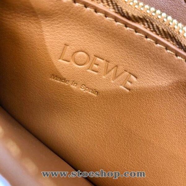 竭誠精品LOEWEBarcelona bag 棕色柔軟珠地小牛皮搭配經典撞色小牛皮blpj13030 15 竭誠精品LOEWEBarcelona bag 棕色柔軟珠地小牛皮搭配經典撞色小牛皮blpj13030