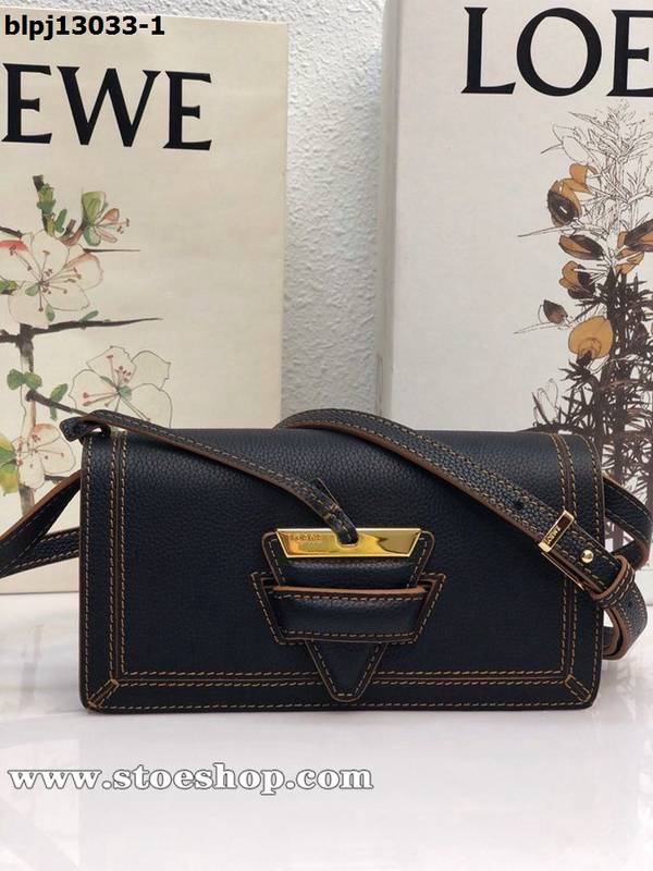 最高等級LOEWEBarcelona bag黑色柔軟珠地小牛皮搭配經典撞色小牛皮blpj13033 1 最高等級LOEWEBarcelona bag黑色柔軟珠地小牛皮搭配經典撞色小牛皮blpj13033