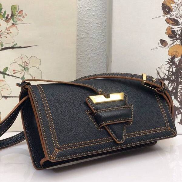 最高等級LOEWEBarcelona bag黑色柔軟珠地小牛皮搭配經典撞色小牛皮blpj13033 9 最高等級LOEWEBarcelona bag黑色柔軟珠地小牛皮搭配經典撞色小牛皮blpj13033