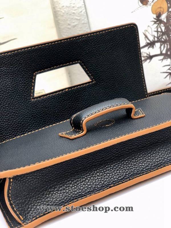 最高等級LOEWEBarcelona bag黑色柔軟珠地小牛皮搭配經典撞色小牛皮blpj13033 4 最高等級LOEWEBarcelona bag黑色柔軟珠地小牛皮搭配經典撞色小牛皮blpj13033