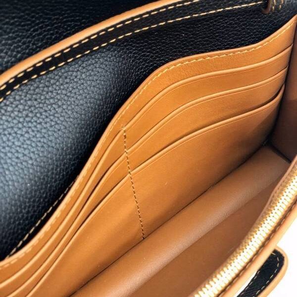 最高等級LOEWEBarcelona bag黑色柔軟珠地小牛皮搭配經典撞色小牛皮blpj13033 14 最高等級LOEWEBarcelona bag黑色柔軟珠地小牛皮搭配經典撞色小牛皮blpj13033