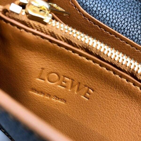 最高等級LOEWEBarcelona bag黑色柔軟珠地小牛皮搭配經典撞色小牛皮blpj13033 15 最高等級LOEWEBarcelona bag黑色柔軟珠地小牛皮搭配經典撞色小牛皮blpj13033