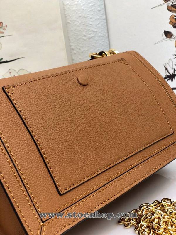 高仿包LOEWEBarcelona bag棕色柔軟珠地小牛皮搭配經典撞色小牛皮blpj13037 4 高仿包LOEWEBarcelona bag棕色柔軟珠地小牛皮搭配經典撞色小牛皮blpj13037