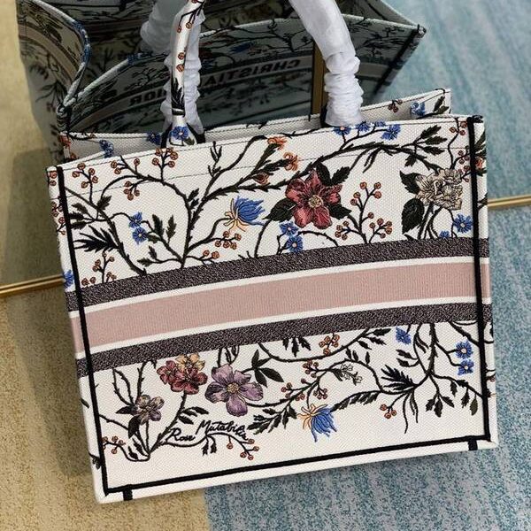 頂級1：1diorDior book tote月季花刺繡包浪漫春日blpj13042