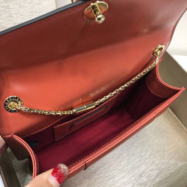 高仿精品bvlgari寶格麗單層蛇頭包283558橙色進口頂級牛皮blpj13062 9 高仿精品bvlgari寶格麗單層蛇頭包283558橙色進口頂級牛皮blpj13062