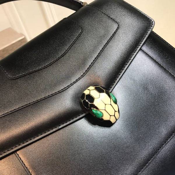 高仿a貨bvlgari寶格麗3層蛇頭包大號38629黑色進口頂級牛皮定制原單五金blpj13076 5 高仿a貨bvlgari寶格麗3層蛇頭包大號38629黑色進口頂級牛皮定制原單五金blpj13076