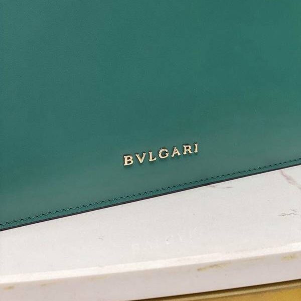 原單複製BVLGARISerpenti Forever系列鏈條斜挎包雙層祖母綠blpj13081
