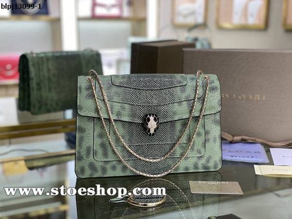 頂級高仿BVLGARI新品蛇頭包薄荷綠蛇Serpenti Forever系列mini款斜挎包blpj13099