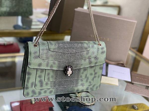 頂級高仿BVLGARI新品蛇頭包薄荷綠蛇Serpenti Forever系列mini款斜挎包blpj13099 6 頂級高仿BVLGARI新品蛇頭包薄荷綠蛇Serpenti Forever系列mini款斜挎包blpj13099