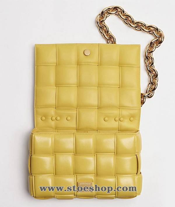 奢侈品BOTTEGA VENETA鏈條方塊包玉黍黃cassette時尚感Nappa小羊皮blpj13111 2 奢侈品BOTTEGA VENETA鏈條方塊包玉黍黃cassette時尚感Nappa小羊皮blpj13111