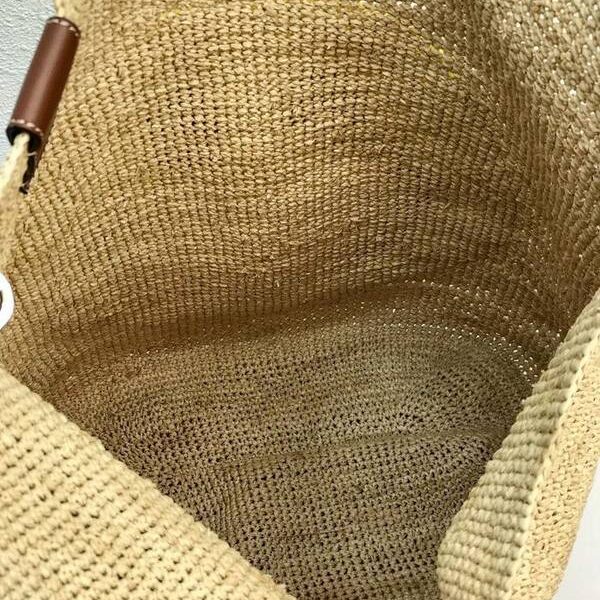 頂級原單LOEWE酒椰纖維和小牛皮 Slit 手袋blpj13272 13 頂級原單LOEWE酒椰纖維和小牛皮 Slit 手袋blpj13272