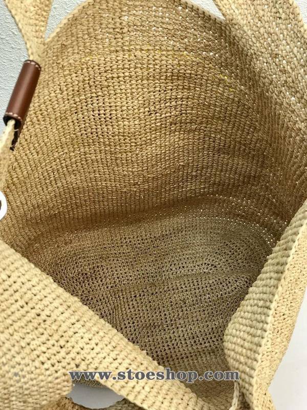 頂級原單LOEWE酒椰纖維和小牛皮 Slit 手袋blpj13272 6 頂級原單LOEWE酒椰纖維和小牛皮 Slit 手袋blpj13272