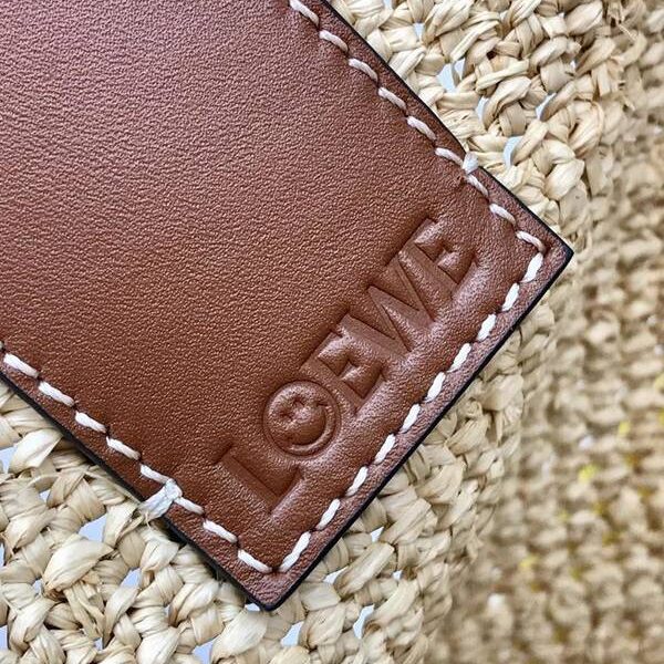 頂級原單LOEWE酒椰纖維和小牛皮 Slit 手袋blpj13272 15 頂級原單LOEWE酒椰纖維和小牛皮 Slit 手袋blpj13272