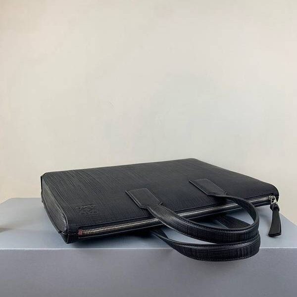 高仿LOEWE男士公事包Goya Simple Briefcase耐磨紋理小牛皮