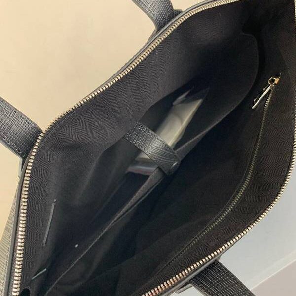 高仿LOEWE男士公事包Goya Simple Briefcase耐磨紋理小牛皮