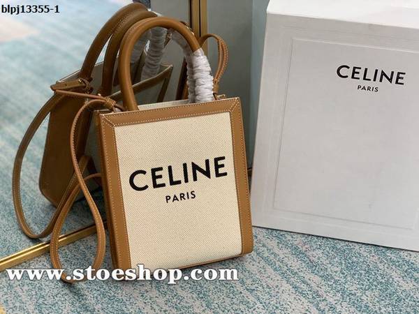 最高等級celineTriomphe Mini Cabas 麻布/黃褐棕blpj13355 1 最高等級celineTriomphe Mini Cabas 麻布/黃褐棕blpj13355