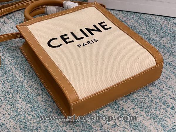 最高等級celineTriomphe Mini Cabas 麻布/黃褐棕blpj13355 8 最高等級celineTriomphe Mini Cabas 麻布/黃褐棕blpj13355